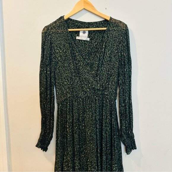 Peruvian Connection Maxi Cheetah Print Dress Size M – Boho Chic Animal Print - Picture 5 of 12